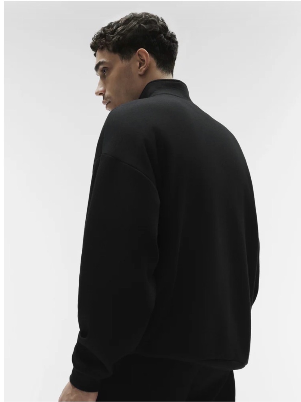 ALO Yoga Men's Black Turtleneck Pullover